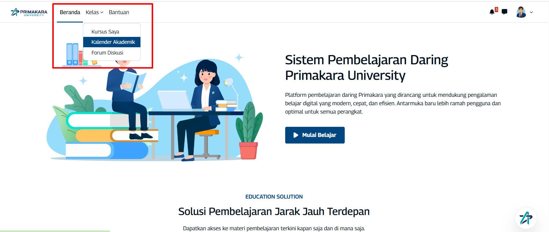 navbar kelas